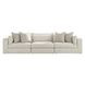 Stonecroft Manor Snowstone 3 Piece Modular Sectional Sofa with Pillows