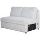Bliss Mist Gray 52" Loveseat with Pull Out Bed and USB Charging
