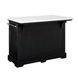 Aspen Black 48" Rectangular Kitchen Island Set of 3