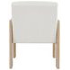 Astor Beige and White Performance Fabric Accent Chair