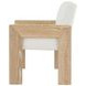 Astor Beige and White Performance Fabric Accent Chair