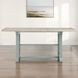 Darcy Beige and Mint Green 82" Extendable Rectangular Counter Height Table