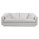 Veronica Ivory Bench Seat 95" Sofa with Pillows