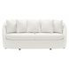 Genevieve Ivory 87" Sofa with Pillows