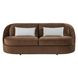 Ava Brown 92" Sofa with Pillows