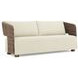 Maldives Cream Performance Fabric 72" Outdoor Sofa