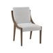 Aurora Latte and Gray Performance Upholstered Sling Chair Set of 2