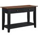 Joplin Black and Brown Rectangular Sofa Table