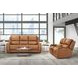 Belmont Lyric Caramel Leather 89" Zero Gravity Power Reclining Sofa with USB Charging