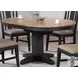 Autumn Winds Black And Natural Round Dining Table