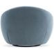 Rizz Blue Upholstered Swivel Accent Chair