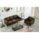 Brighton Bomber Tan 81" Leather Sofa