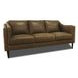 Brighton Bomber Tan Leather Living Room Set
