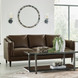Brighton Bomber Tan 81" Leather Sofa