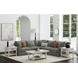 Rhiannon Antique White Rectangular Glass Top Coffee Table