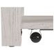 Rhiannon Antique White Rectangular Glass Top Coffee Table