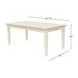 Avery Coconut Milk 72" Extendable Rectangular Dining Table
