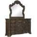 Royale Brown 9 Drawer Dresser and Mirror