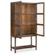 Mosaic Rich Golden Brown and Bronze 2 Glass Door Mulholland Display Cabinet with LED