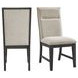 Edge Light Gray Upholstered Dining Chair Set of 2