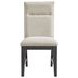 Edge Light Gray Upholstered Dining Chair Set of 2