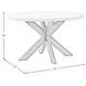 Edge Light Gray and Espresso 52" Round Dining Table