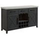 Edge Light Gray and Espresso 2 Door Server