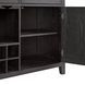 Edge Light Gray and Espresso 2 Door Server