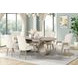 Gwendolyn Cerused Taupe Upholstered Arm Chair Set of 2
