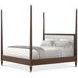 Alexa Hampton Cambridge and Cream Queen Upholstered Poster Bed