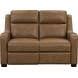 Ayden Hillwood Toffee Leather Power Reclining Living Room Set with Power Lumbar and USB Charging
