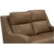 Ayden Hillwood Toffee Leather 60" Power Reclining Loveseat with Power Headrests and Power Lumbar