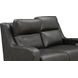 Ayden Elway Dark Gray Leather 60" Power Reclining Loveseat with Power Lumbar and USB Charging