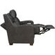 Ayden Elway Dark Gray Leather 60" Power Reclining Loveseat with Power Headrests and Power Lumbar