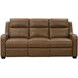 Ayden Hillwood Toffee Leather 84" Power Reclining Sofa with Power Headrests and Power Lumbar