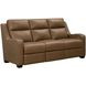 Ayden Hillwood Toffee Leather 84" Power Reclining Sofa with Power Headrests and Power Lumbar