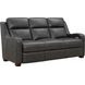 Ayden Elway Dark Gray Leather Power Reclining Living Room Set with Power Headrest and Power Lumbar
