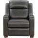 Ayden Elway Dark Gray Leather 84" Power Reclining Living Room Set with Power Headrests and Power Lumbar