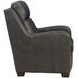 Ayden Elway Dark Gray Leather Power Recliner with Power Headrest and Power Lumbar