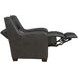Ayden Elway Dark Gray Leather Power Recliner with Power Headrest and Power Lumbar