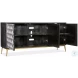 Melange Black And White Renee Credenza