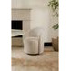 Sylvie Cream Upholstered Outdoor Swivel Dining Chair