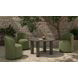 Sylvie Green Upholstered Outdoor Swivel Dining Chair