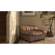 Halston Tan Leather Upholstered Lounge Chair