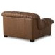 Halston Tan Leather Upholstered Lounge Chair