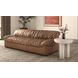 Halston Tan 87" Leather Sofa