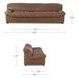 Halston Tan 87" Leather Sofa