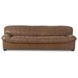 Halston Tan 87" Leather Sofa