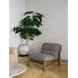 Pierce Flecked Black Upholstered Accent Chair