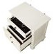 B01163 White 3 Drawer Nightstand with USB Charging